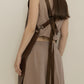Tablier en cuir végan Chocolat Harmony Boutique